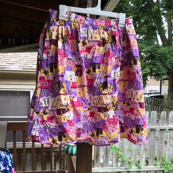 ModCloth Cities Skirt Size L - Picture 4 of 5